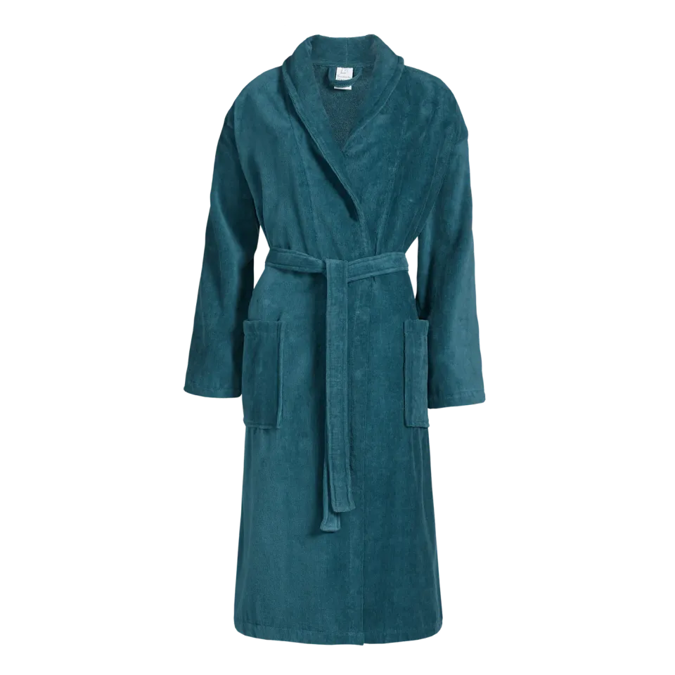 Vandyck Prestige Uni badekåpe faded denim bomullsvelour