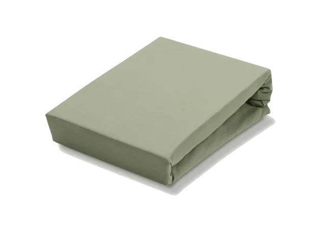 Vandyck Jersey Soft topperlaken light olive stretch bomull