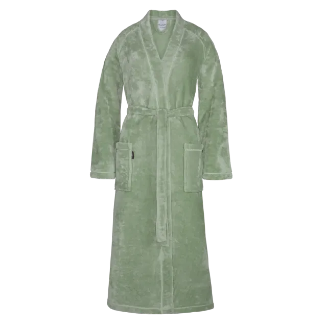Vandyck Sara badekåpe light olive dame resirkulert