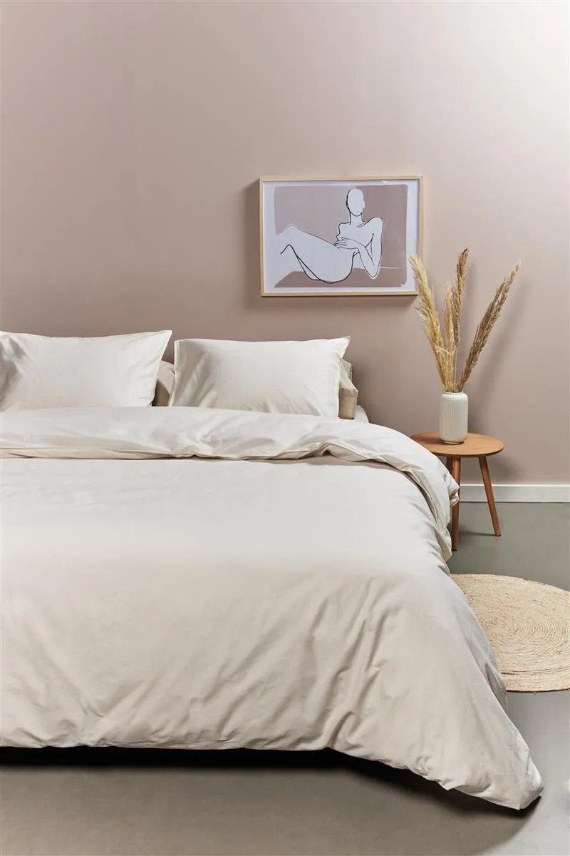 Ambiante Cotton Uni dynetrekk 140x200 offwhite bomull