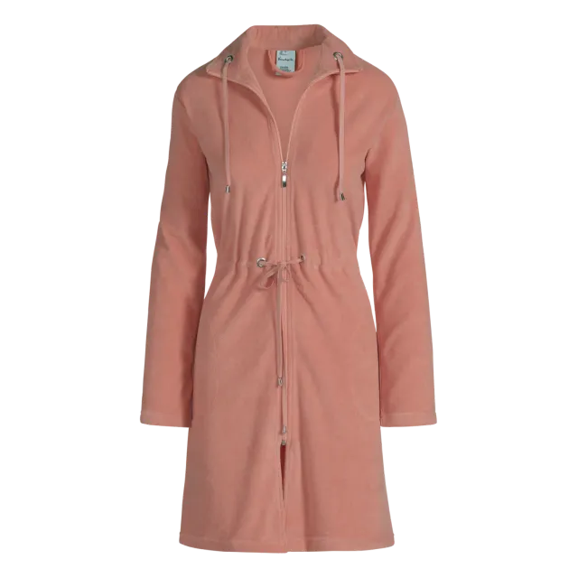 Vandyck Vogue badekåpe rosa Large kort jersey