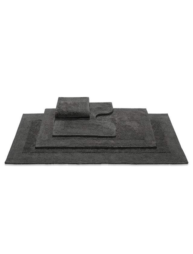Vandyck Scala Luxury badematte dark grey 60x100 bomull