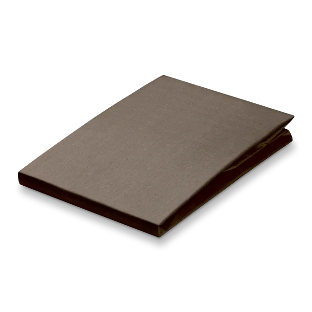 Vandyck Percale topperlaken taupe 90x200 bomull