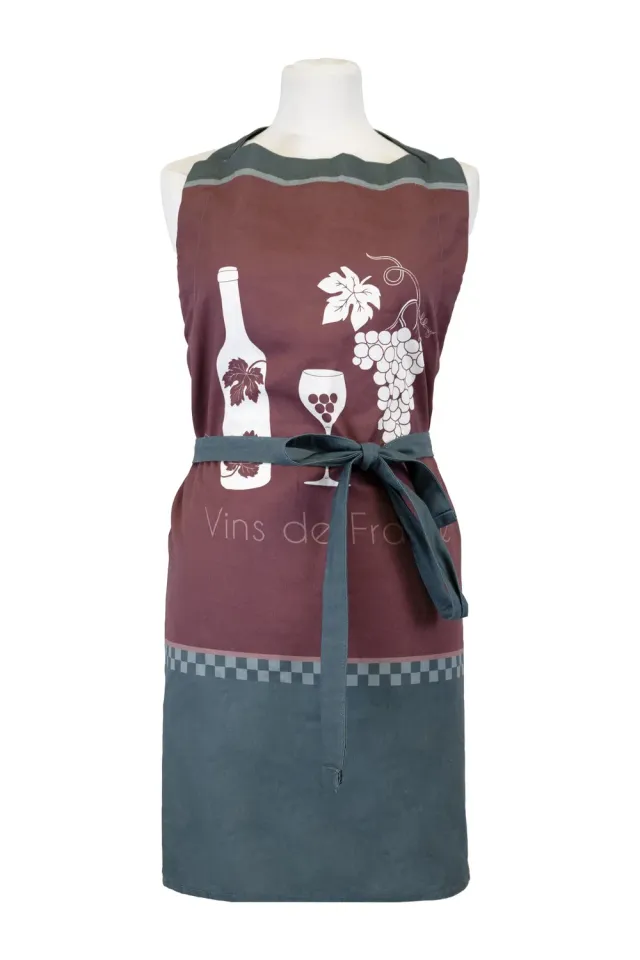 Coucke Vineyard Side forkle lilla bomull 76x85