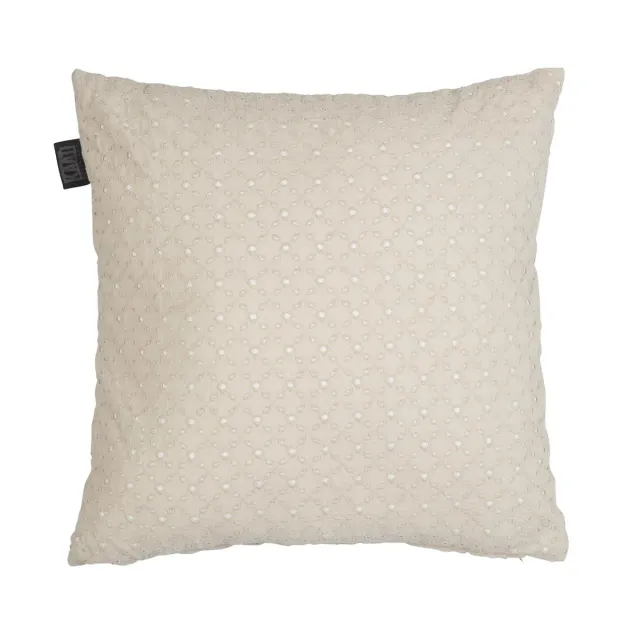 KAAT Amsterdam Chelsy pyntepute 40x40 cm sand brodert