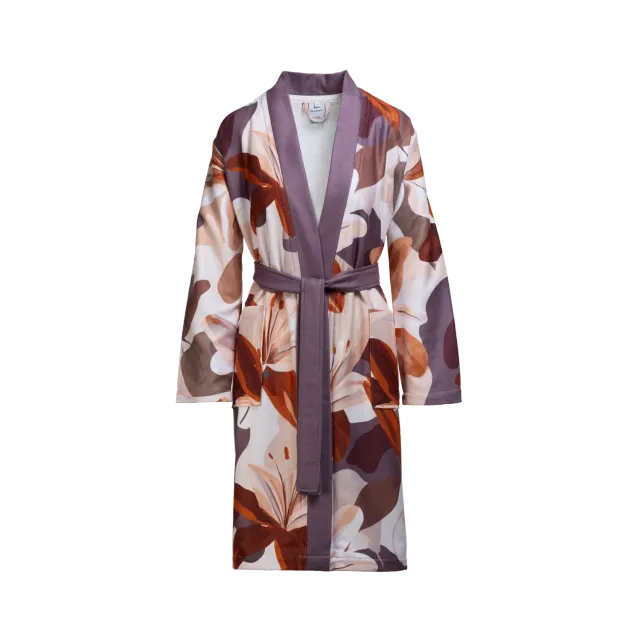 Vandyck Faye badekåpe mauve Small kort velour