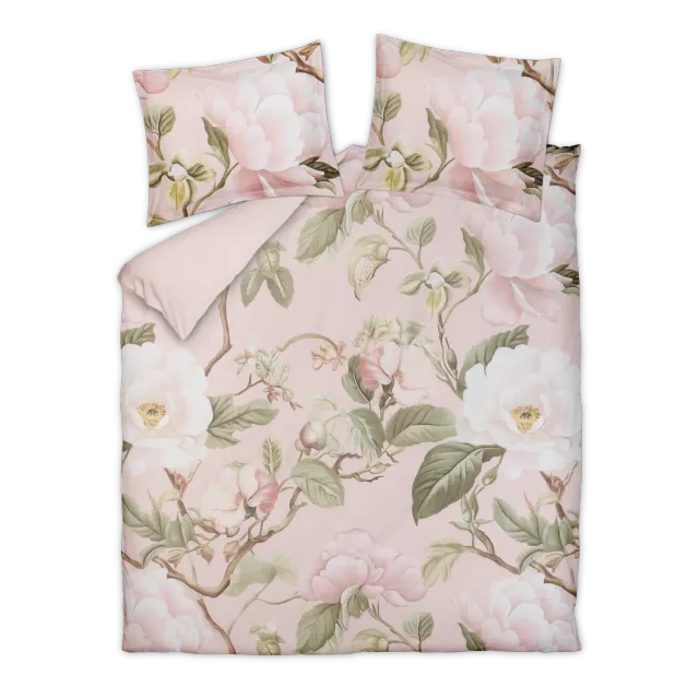 Vandyck Mirelle dynetrekksett 140x200 rosa blomstret