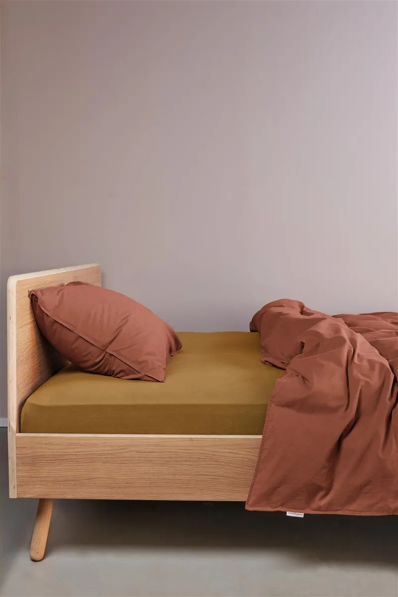 Beddinghouse Jersey topplaken 90x200 gul bomull