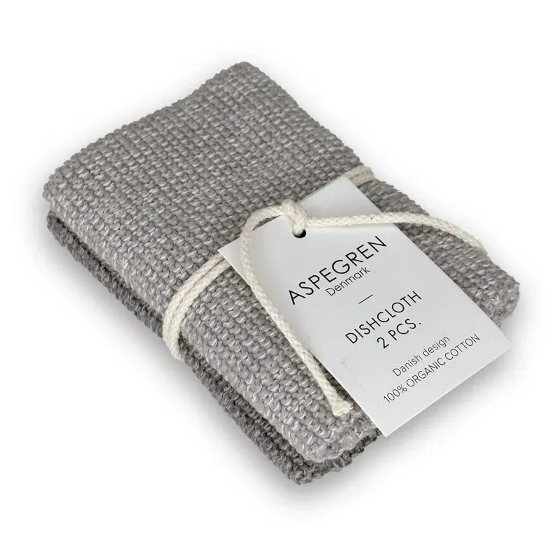 Aspegren Denmark Blend karklut grå 26x26 2-pk bomull