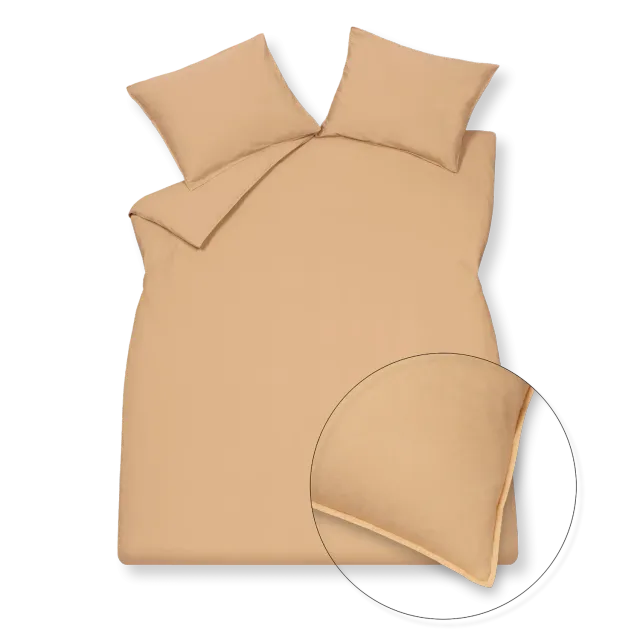 Vandyck Washed Cotton dynetrekksett apricot blush