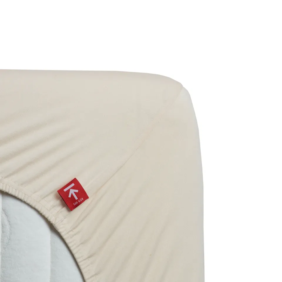 Beddinghouse Jersey Stretch splittopplaken 140x200 naturel