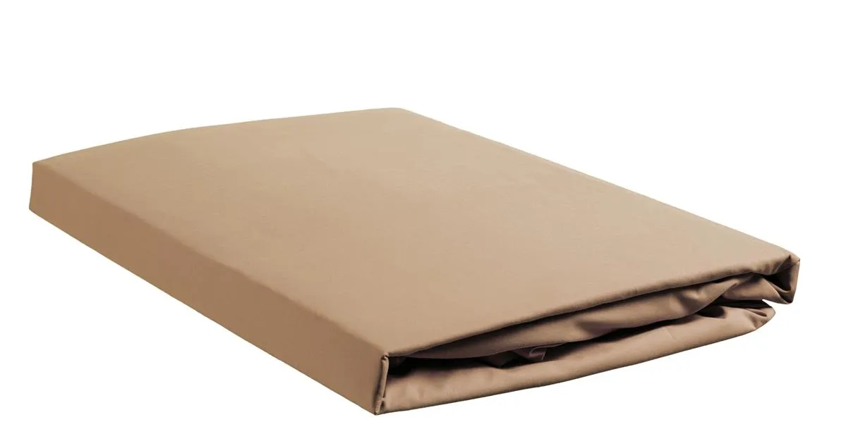 Ambiante Cotton Uni laken 140x200 khaki bomull