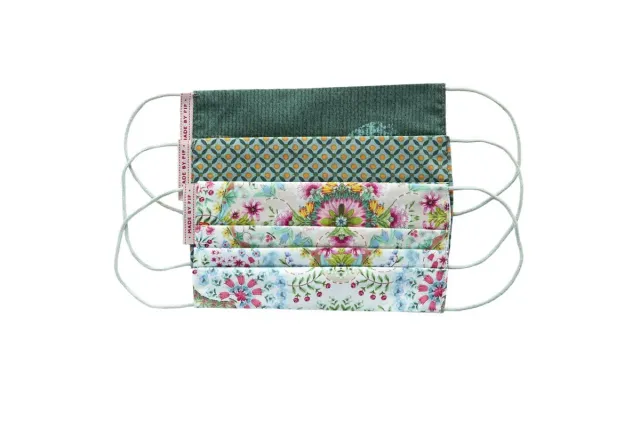 Pip Studio Facemask munnbind multi 3-pakning bomull