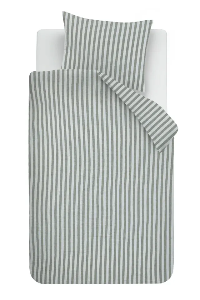 Ambiante Farren dynetrekk 140x200 grønn stripet