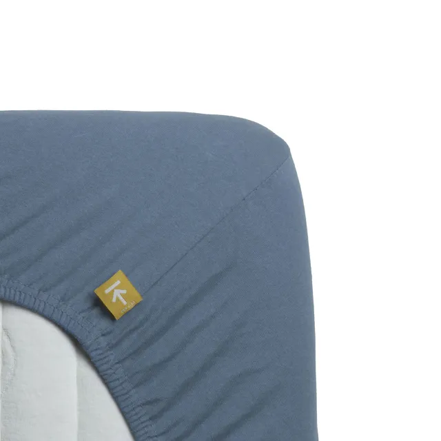 Beddinghouse Jersey Stretch topplaken 140x200 blå bomull