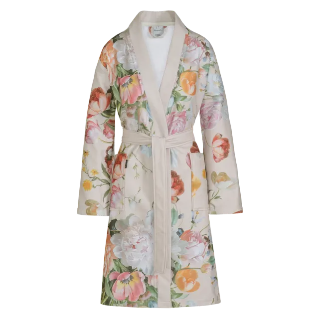 Vandyck Fleur morgenkåpe Large cream tan bambus