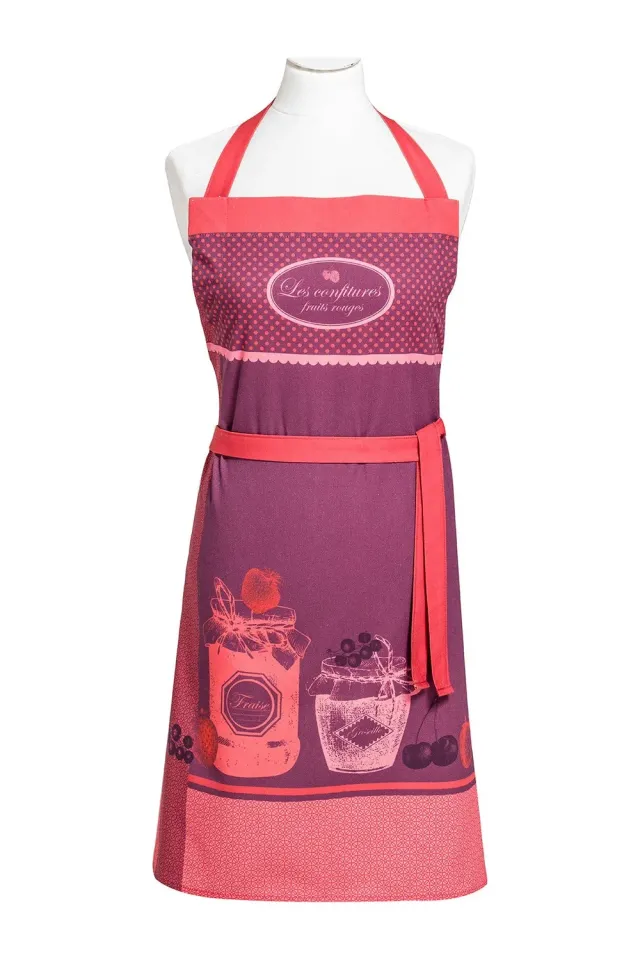 Coucke Fruits Jam forkle 76x85 rosa bomull