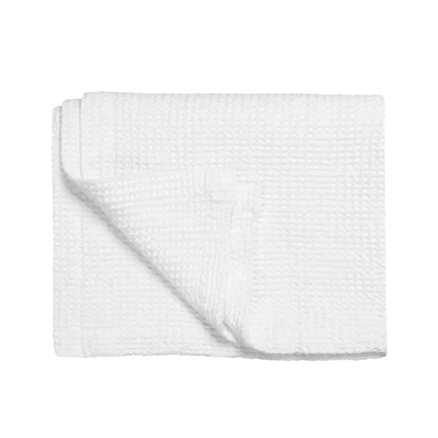 Vandyck Home 71 sprei 180x260 white vaffel bomull