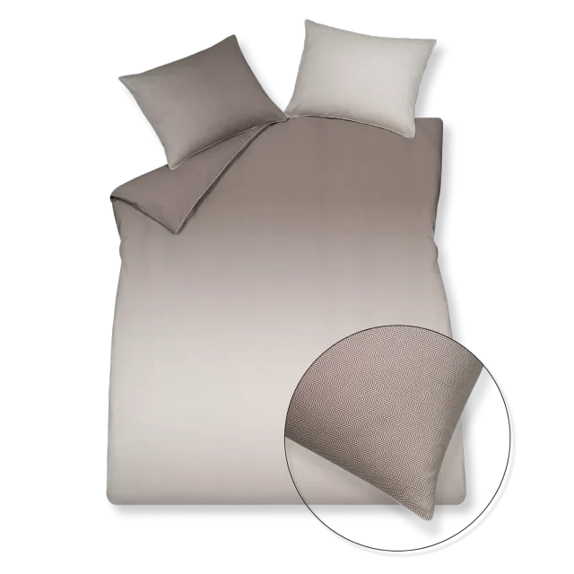 Vandyck Home Milano dynetrekk 140x200 taupe sateng