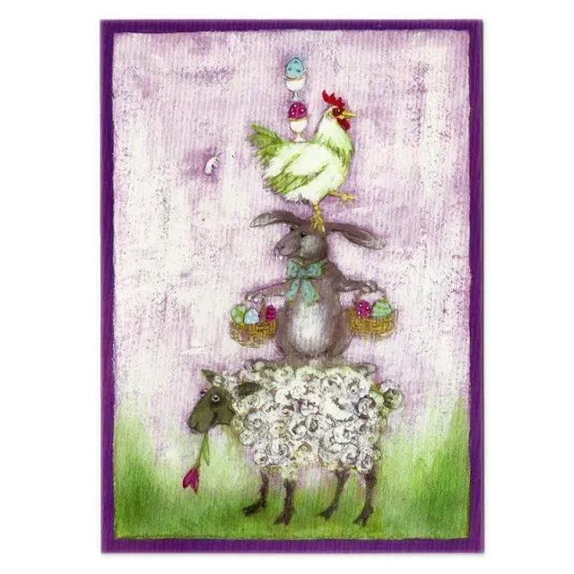 Aspegren Denmark Animal Acrobats postkort 11x16 cm