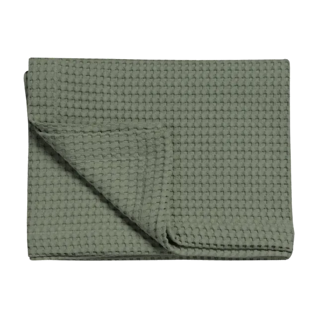 Vandyck Home Pique sengeteppe 160x250 earth green bomull