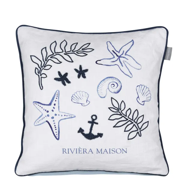 Rivièra Maison Sail Away pyntepute 45x45 blå
