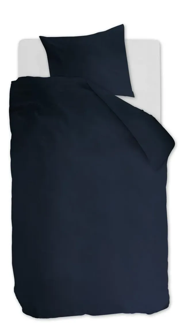 Ambiante Cotton Uni dynetrekk 140x200 mørkeblå bomull