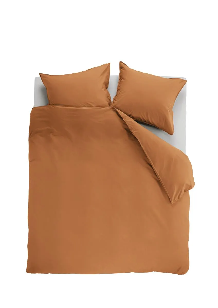 Ambiante Cotton Uni dynetrekk 140x200 oransje bomull