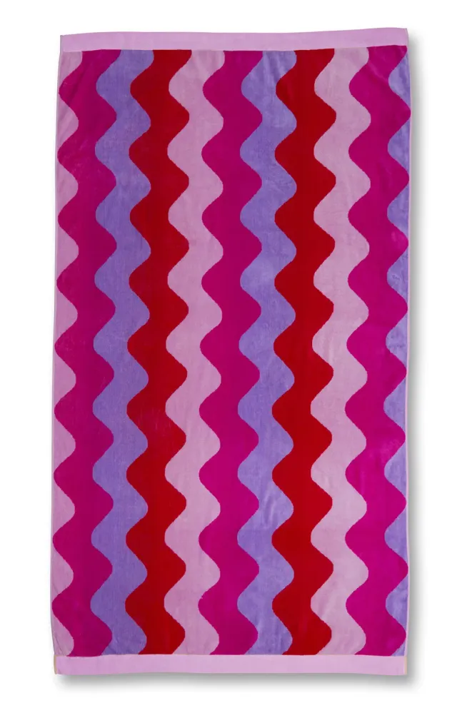 KAAT Amsterdam Waves strandhåndkle 100x180 multi