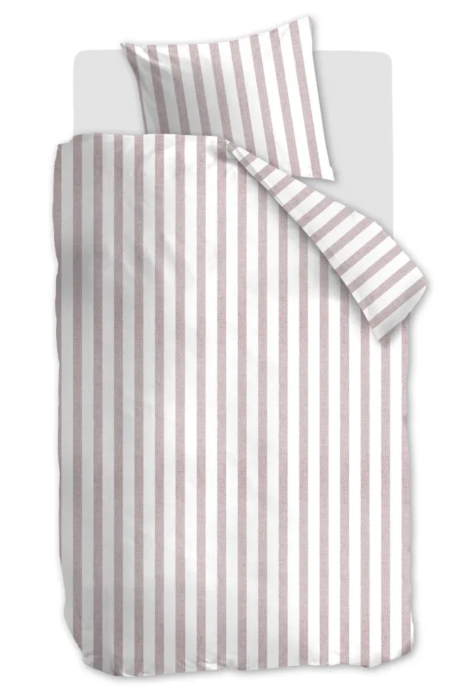 Ambiante Ally dynetrekk 140x200 cm lyserosa striper bomull