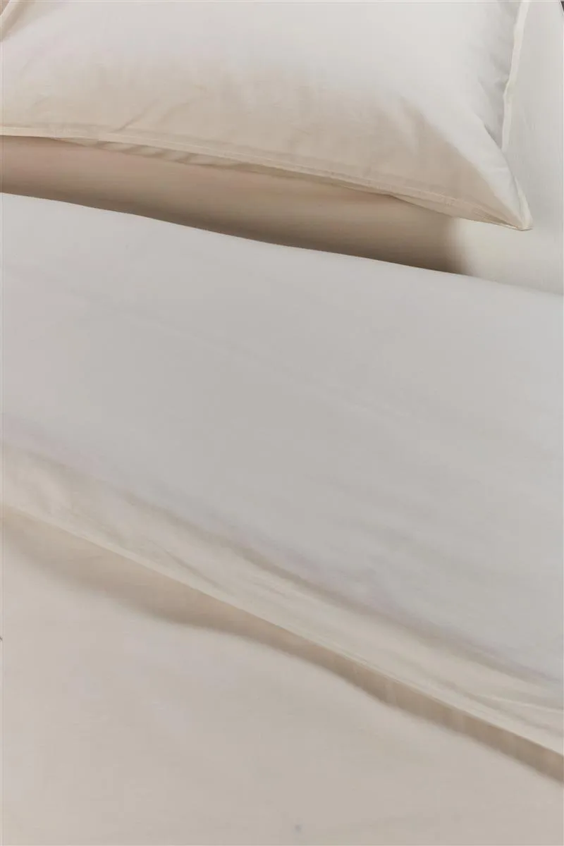 Ambiante Cotton Uni sengetøy 140x200 sand