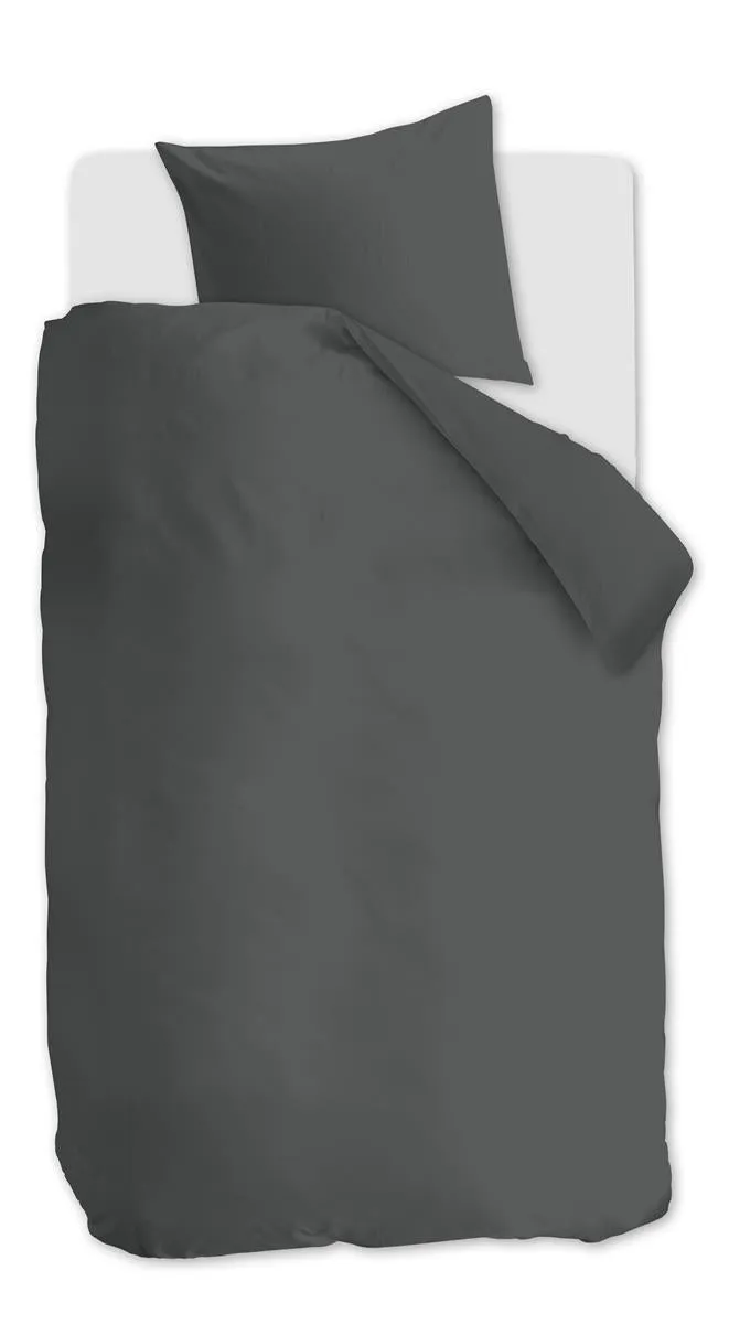 Beddinghouse Organic Basic dynetrekk antrasitt 140x200-220 cm