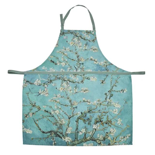 Van Gogh Museum Blossom forkle blått 90x85 cm bomull