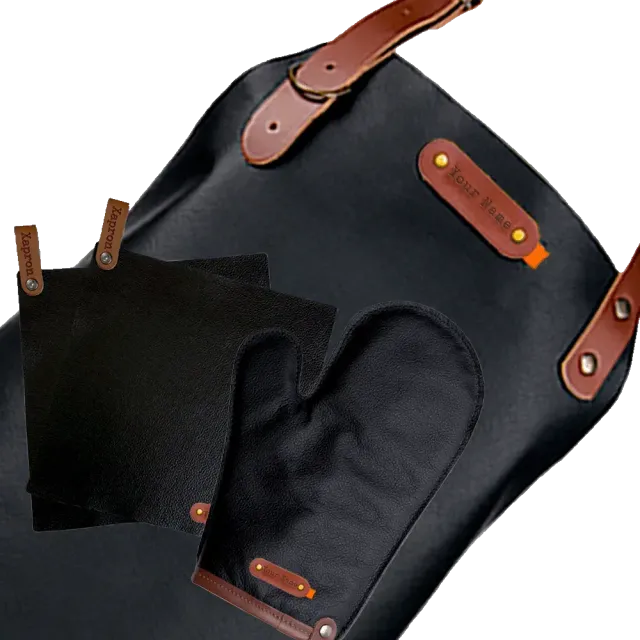 Xapron Dallas Deluxe pakke forkle + vott + grytekluter