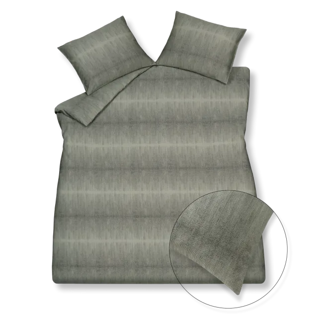 Vandyck Pure 59 sengetøy smoke green prikkete