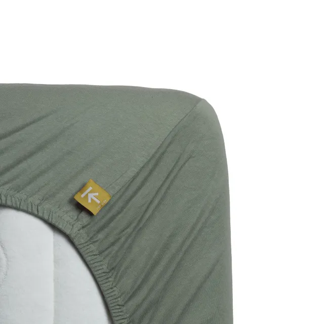 Beddinghouse Jersey Super Stretch laken 140x200 grønn bomull