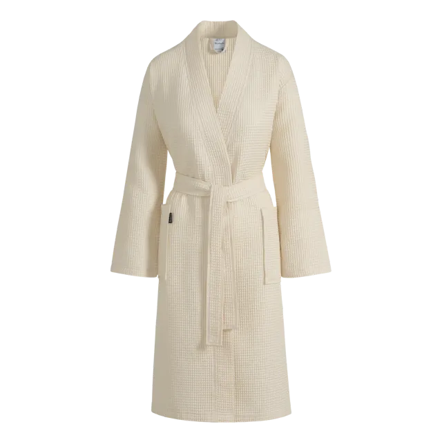 Vandyck Biarritz badekåpe cream tan vaffel M