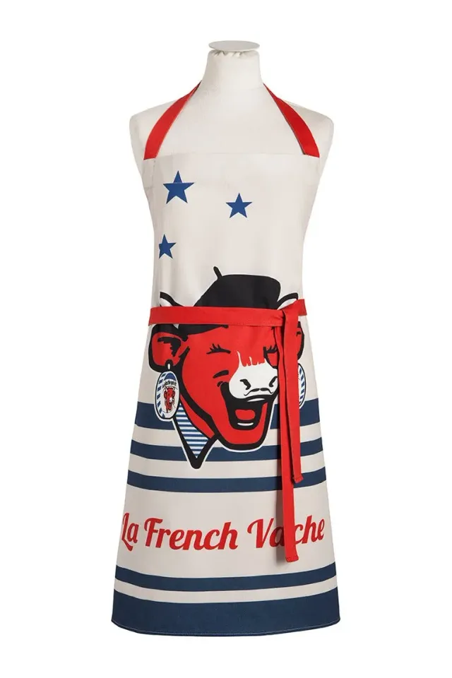 Coucke La French Vache forkle hvit 76x85 cm bomull