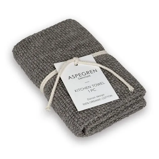 Aspegren Denmark Blend Gray Dark kjøkkenhåndkle 40x50 økologisk