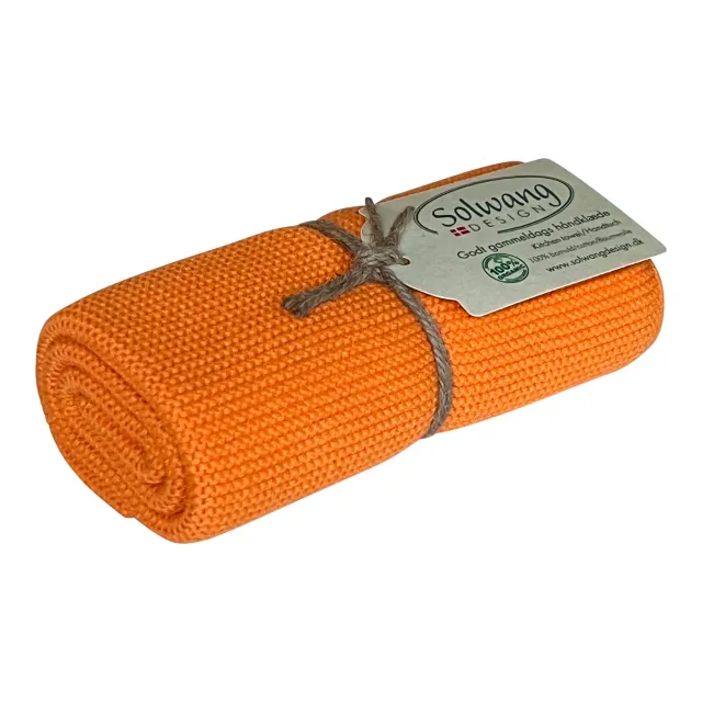 Solwang Design klar orange kjøkkenhåndkle økologisk 1 stk