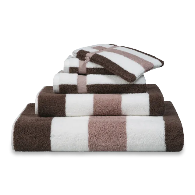 Vandyck Vancouver håndkle mauve stripet 55x100 bomull
