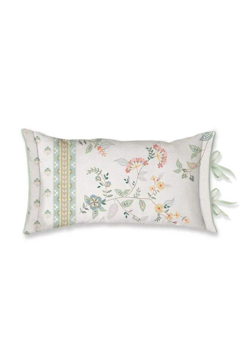 Pip Studio Kili Flower pyntepute 35x60 hvit bomull