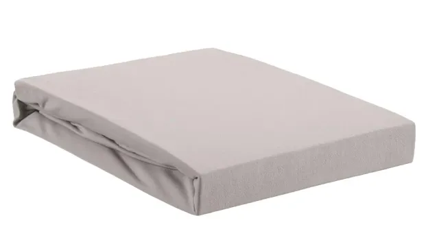 Beddinghouse Jersey Stretch splittopper laken 160x200 lys grå