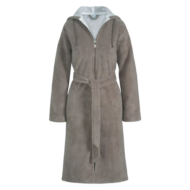 Vandyck Duchess morgenkåpe Medium urban taupe velour