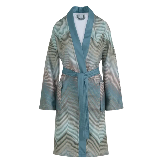 Vandyck Bella morgenkåpe pearl blue Large pustende