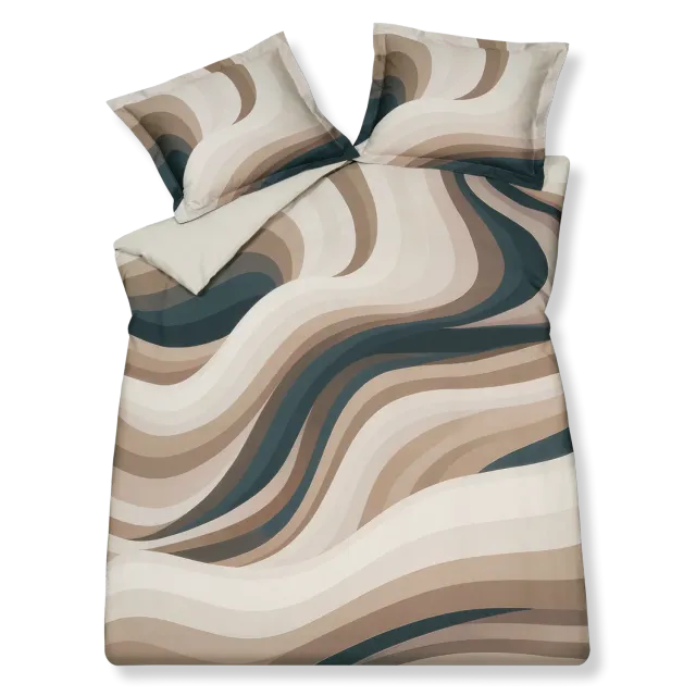 Vandyck Espresso Lane dynetrekk pute 60x70 multi sateng