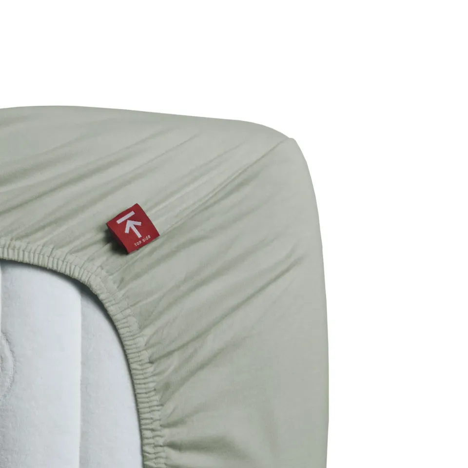Beddinghouse Jersey Stretch splittlaken 160x200/220 grågrønn