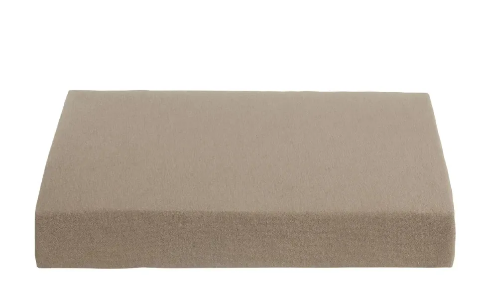 Ambiante Jersey splittopplaken 140x200 taupe bomull