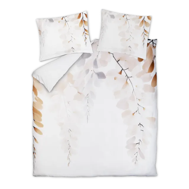 Vandyck Twigform dynetrekksett offwhite bomullssateng