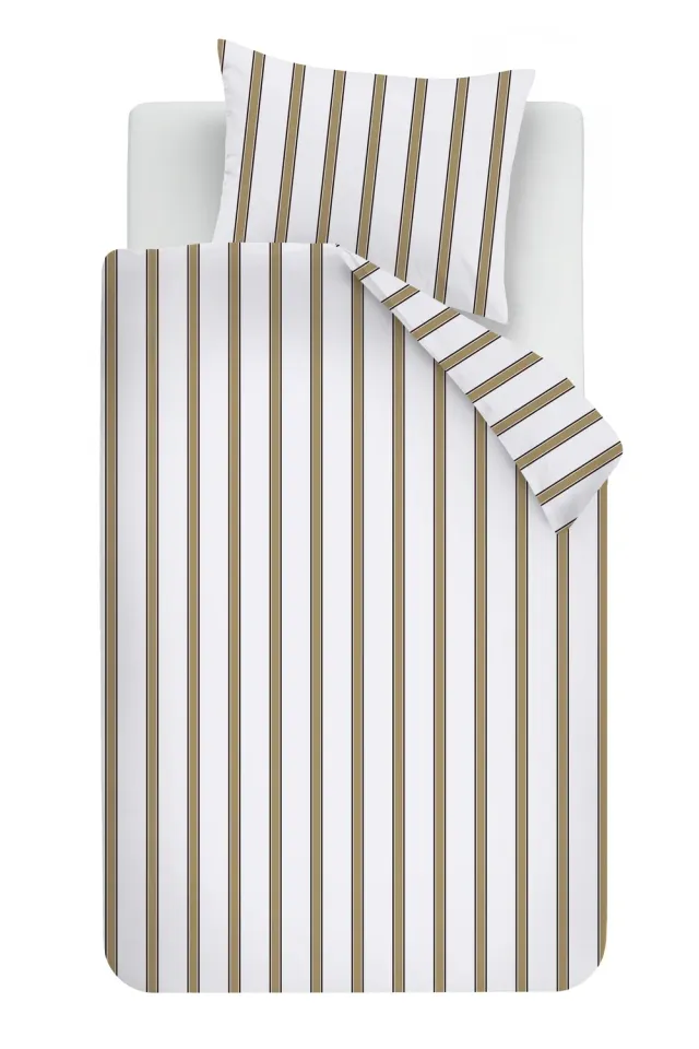 Vtwonen Fun Stripe dynetrekk 140x220 cm sand striper